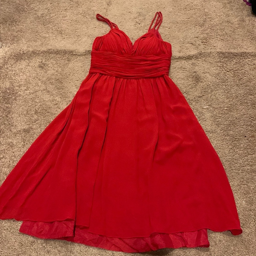 red dress